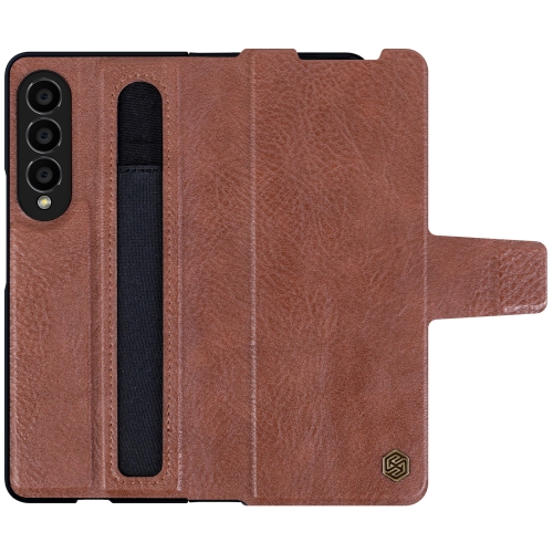 

For Samsung Galaxy Z Fold4 5G NILLKIN Ogg Leather Phone Case(Brown)