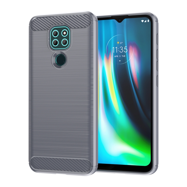

For Lenovo Lemon K12 Brushed Texture Carbon Fiber TPU Phone Case(Grey)