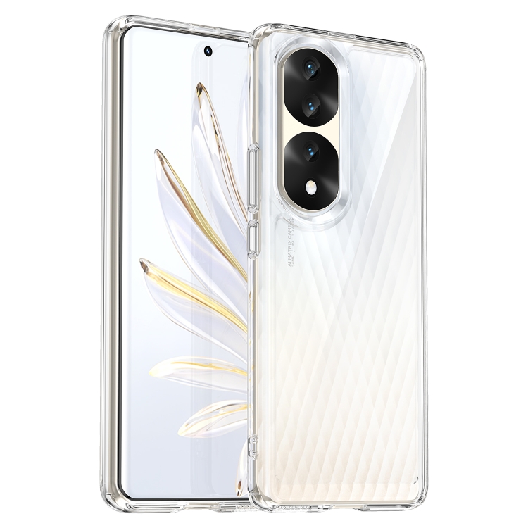 

For Honor 70 Pro+ 5G Colorful Series Acrylic + TPU Phone Case(Transparent)