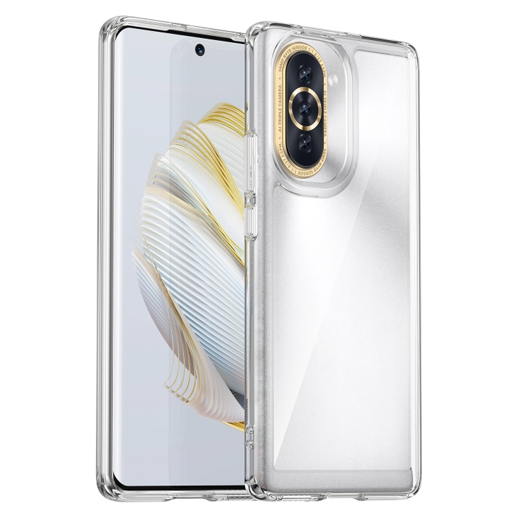 

For Huawei nova 10 Colorful Series Acrylic + TPU Phone Case(Transparent)