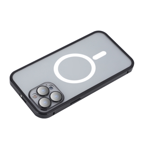 

For iPhone 12 Camera Protector MagSafe Magnetic Phone Case(Black)