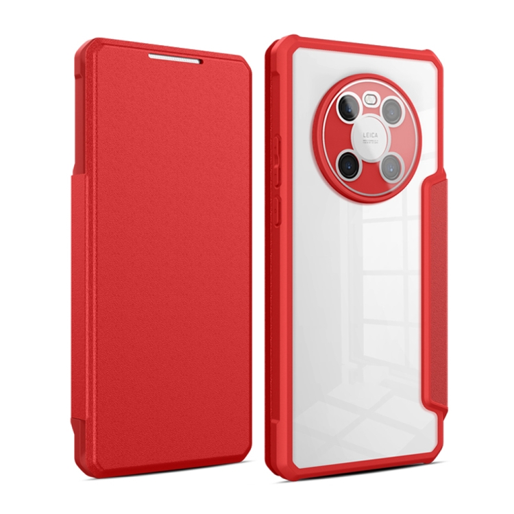 

For Huawei Mate 40 Magnetic Flip Leather Phone Case(Red)
