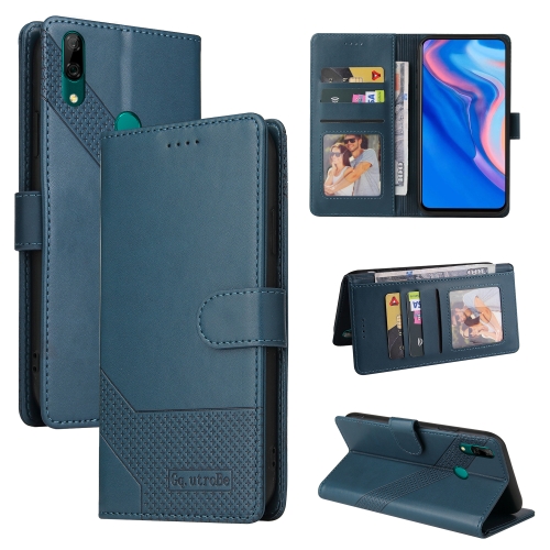 

For Huawei P Smart Z GQUTROBE Skin Feel Magnetic Leather Phone Case(Blue)
