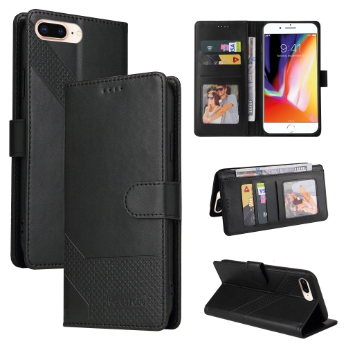 

GQUTROBE Skin Feel Magnetic Leather Phone Case For iPhone 8 Plus / 7 Plus(Black)
