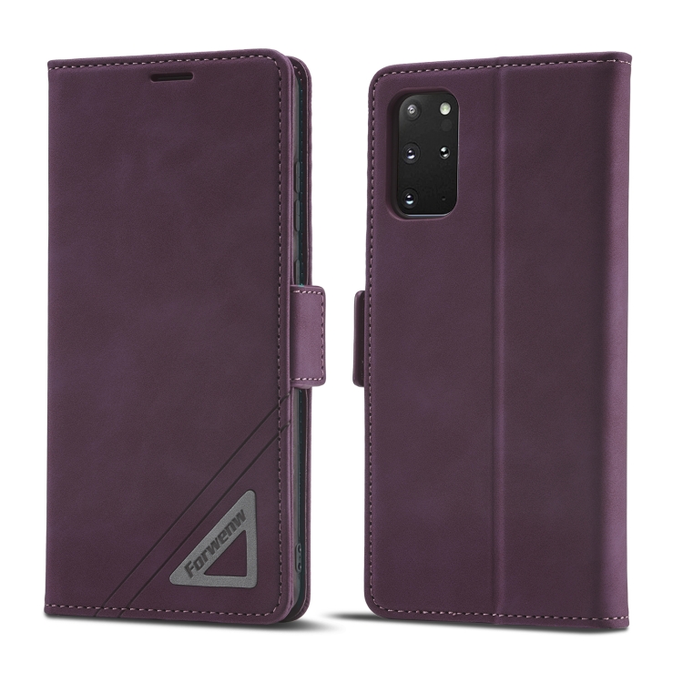 

For Samsung Galaxy S20+ Forwenw Dual-side Buckle Leather Phone Case(Wine Red)
