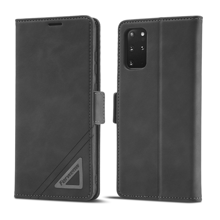 

For Samsung Galaxy S20 Ultra Forwenw Dual-side Buckle Leather Phone Case(Black)