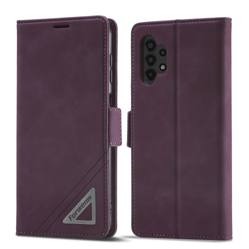 For Samsung Galaxy A13 4G / 5G Forwenw Dual-side Buckle Leather Phone Case(Wine Red)
