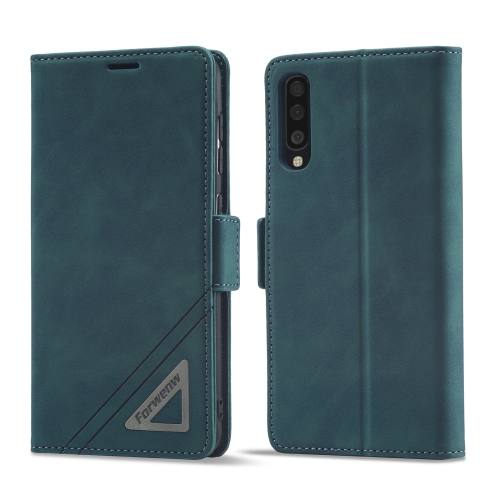 

For Samsung Galaxy A50 / A50s / A30s Forwenw Dual-side Buckle Leather Phone Case(Dark Cyan)