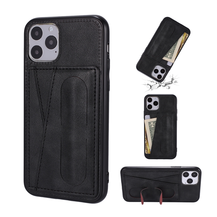 

For iPhone 11 Pro PU Leather Card Slot Phone Case (Black)