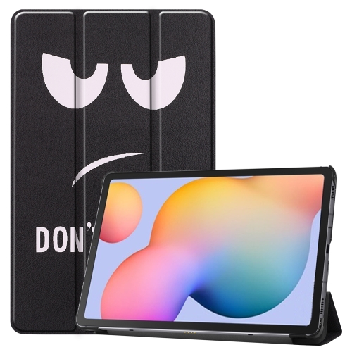 

For Samsung Galaxy Tab S6 Lite P610 10.4 inch Colored Drawing Horizontal Flip Leather Case, with Three-folding Holder & Sleep / Wake-up Function(Big Eye Me)