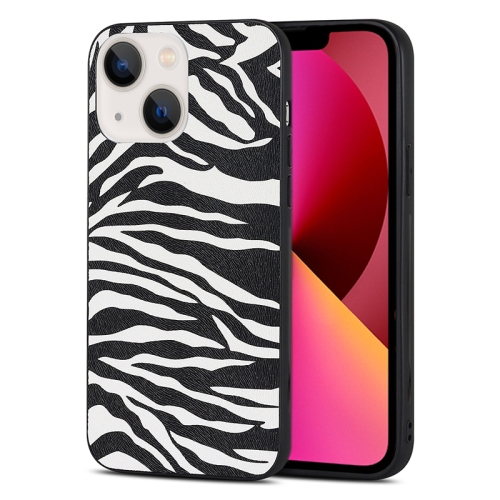 

For iPhone 14 TPU Leather Phone Case (Zebra Texture)