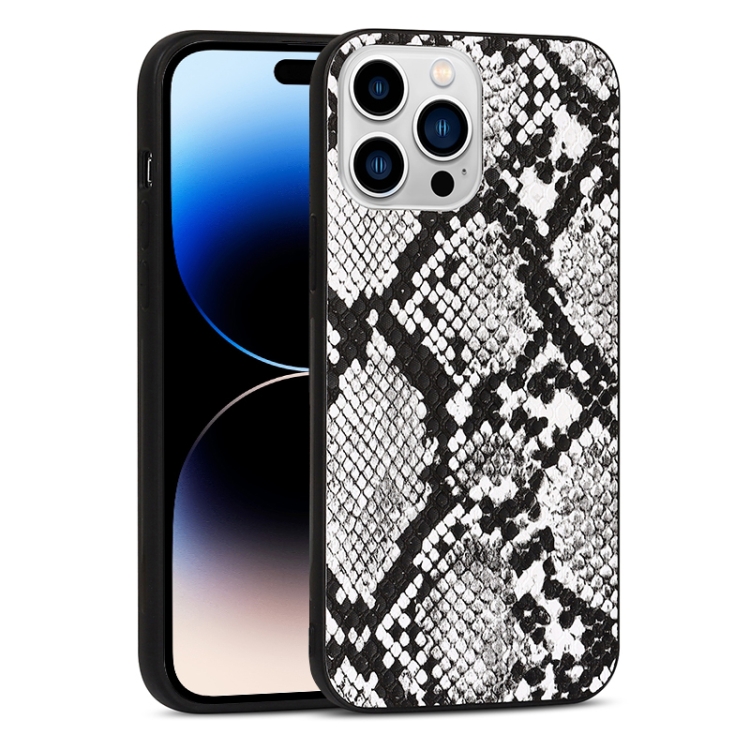 

For iPhone 14 Pro Max TPU Leather Phone Case (Snake Texture)