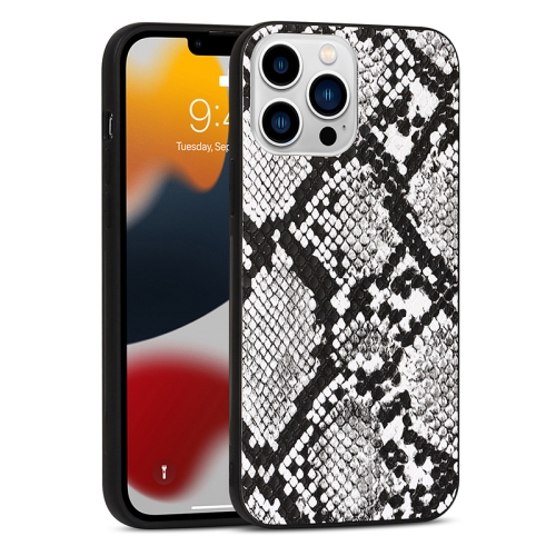 

For iPhone 12 TPU Leather Phone Case(Snake Texture)