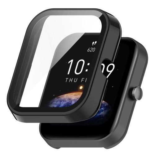 

For Amazfit Bip3 / Bip3 Pro PC+ Toughened Film Fully Enclosed Protective Watch Case(Black)