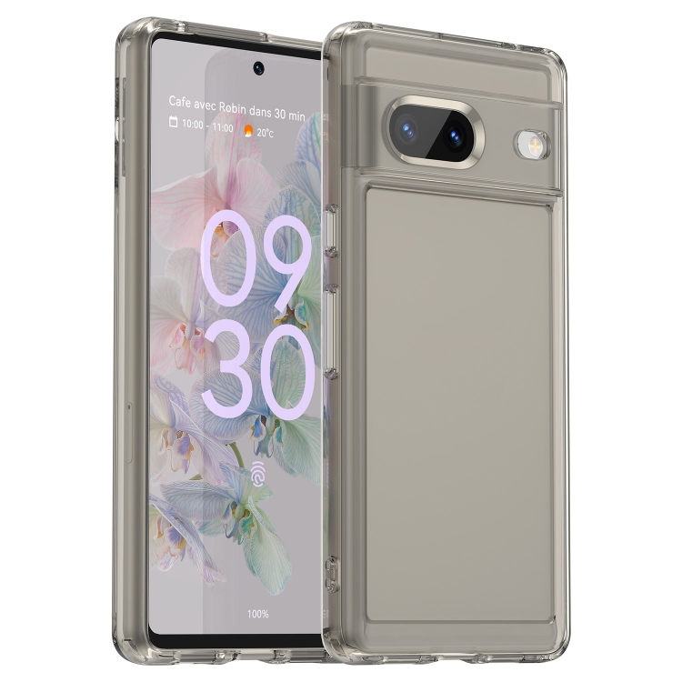 

For Google Pixel 7 Candy Series TPU Phone Case(Transparent Grey)