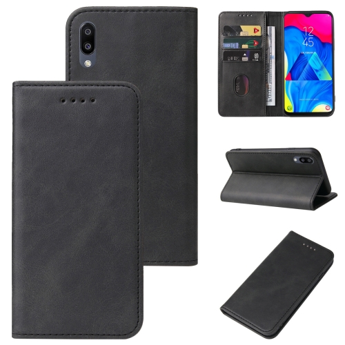 

For Samsung Galaxy M10 / A10 Magnetic Closure Leather Phone Case(Black)