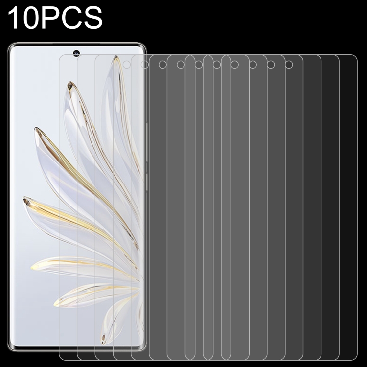 

10 PCS 0.26mm 9H 2.5D Tempered Glass Film For Honor 70 SE
