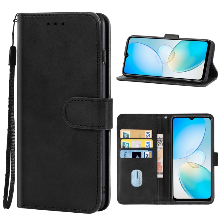 

For Infinix Hot 12 Pro Leather Phone Case(Black)