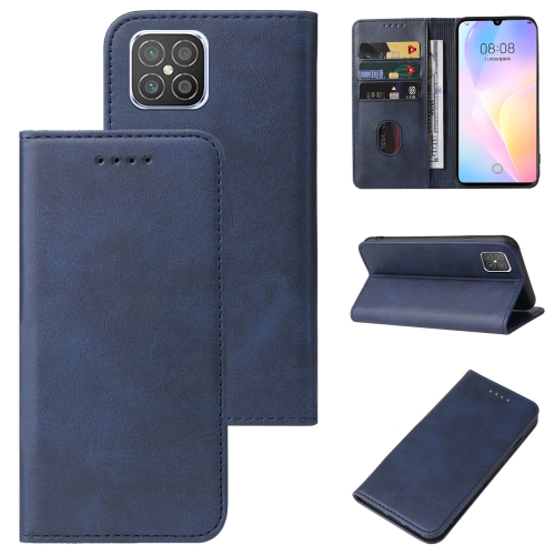 

For Huawei Nova 8 SE Magnetic Closure Leather Phone Case(Blue)