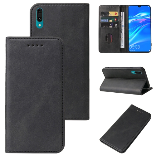 

For Huawei Y7 Prime 2019 Magnetic Closure Leather Phone Case(Black)