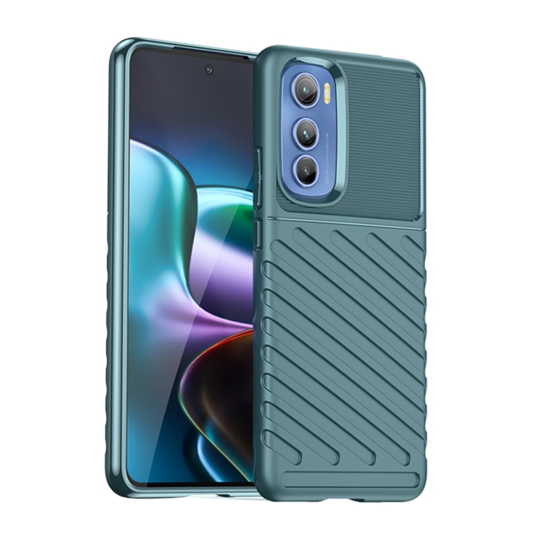 

For Motorola Edge 30 Thunderbolt Shockproof TPU Protective Soft Phone Case(Green)