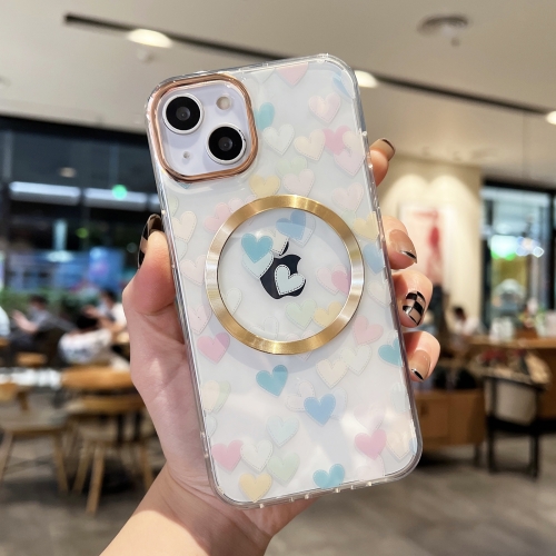 

Love Heart MagSafe Phone Case For iPhone 11(Blue Pink)