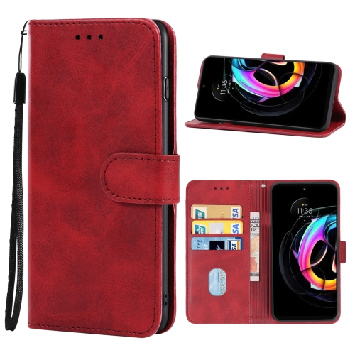 

For Motorola Edge 30 Neo Leather Phone Case(Red)