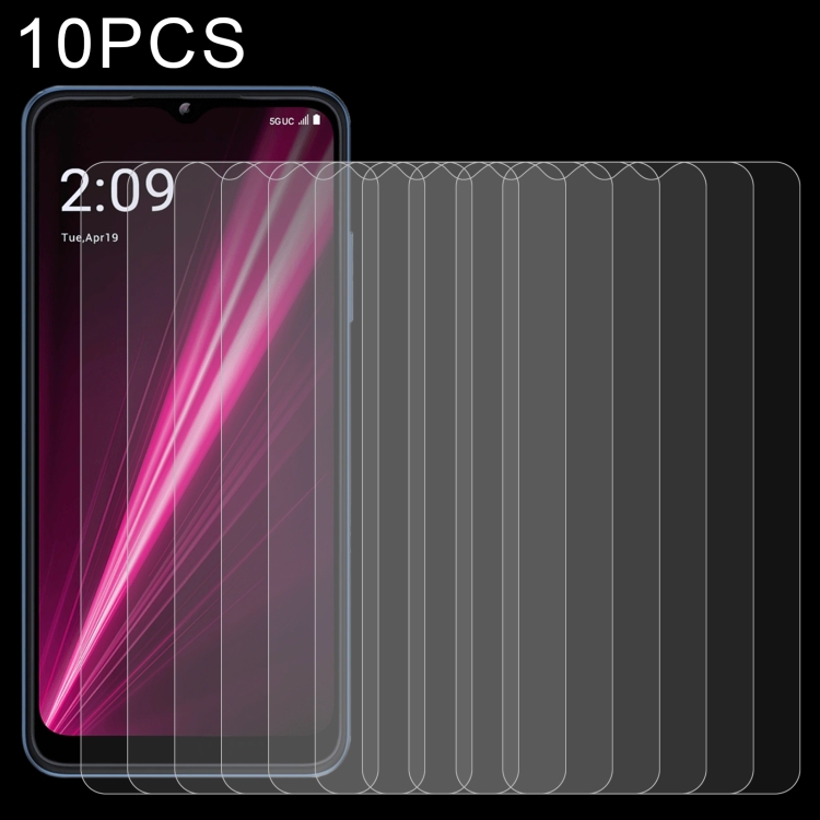 

For T-Mobile REVVL 6 5G 10 PCS 0.26mm 9H 2.5D Tempered Glass Film