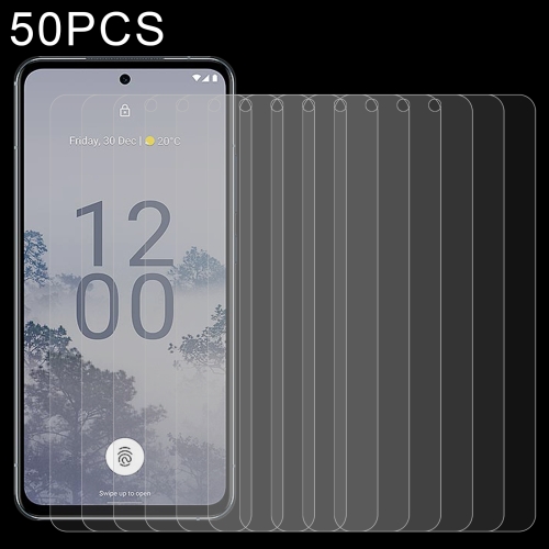 

For Nokia X30 50 PCS 0.26mm 9H 2.5D Tempered Glass Film