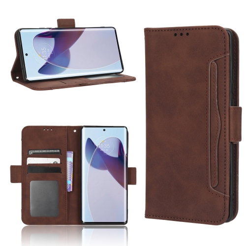 

For Motorola Moto X30 Pro 5G Skin Feel Calf Texture Card Slots Leather Phone Case(Brown)