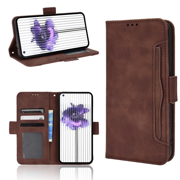 

For Nothing Phone 1 Skin Feel Calf Texture Card Slots Leather Phone Case(Brown)