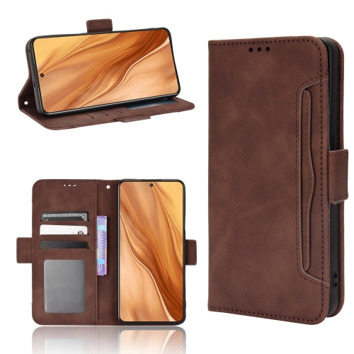 

For Realme GT2 Explorer Master Skin Feel Calf Texture Card Slots Leather Phone Case(Brown)