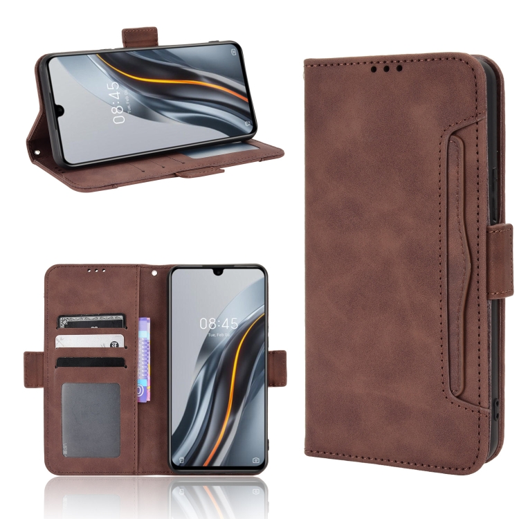 

For Infinix Note 12 G96 Skin Feel Calf Texture Card Slots Leather Phone Case(Brown)