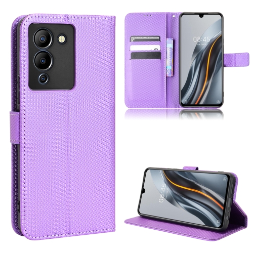 

For Infinix Note 12 G96 Diamond Texture Leather Phone Case(Purple)