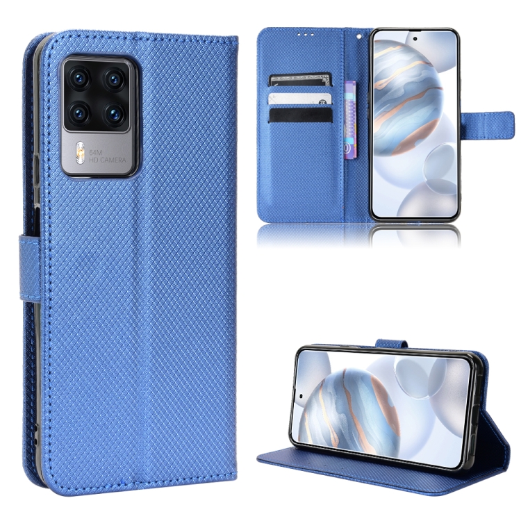 

For Cubot X50 Diamond Texture Leather Phone Case(Blue)