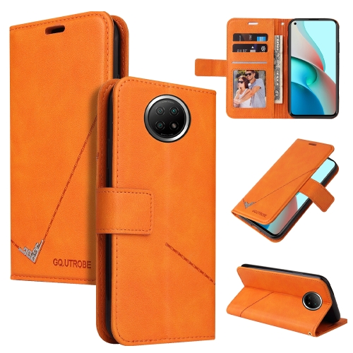 

For Xiaomi Redmi Note 9 5G GQUTROBE Right Angle Leather Phone Case(Orange)