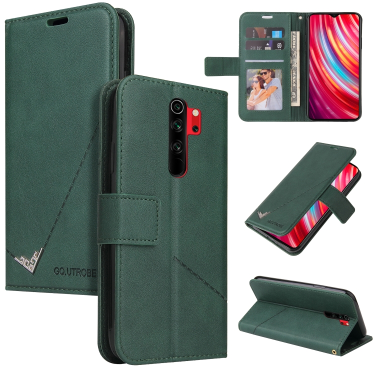 

For Xiaomi Redmi Note 8 Pro GQUTROBE Right Angle Leather Phone Case(Green)