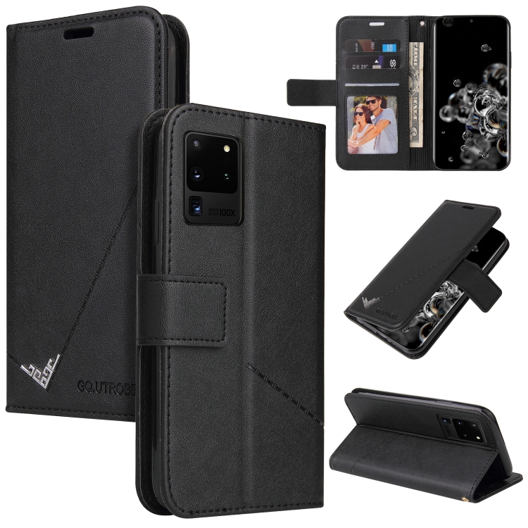 

For Huawei P40 Pro GQUTROBE Right Angle Leather Phone Case(Black)