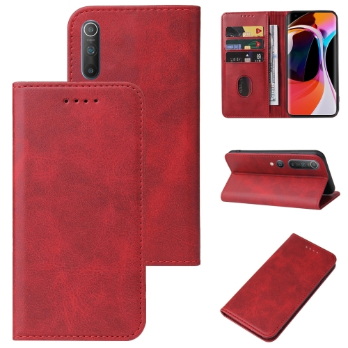 

For Xiaomi Mi 10 / Mi 10 Pro Magnetic Closure Leather Phone Case(Red)