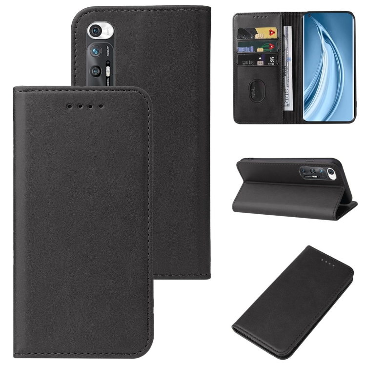 

For Xiaomi Mi 10S Magnetic Closure Leather Phone Case(Black)