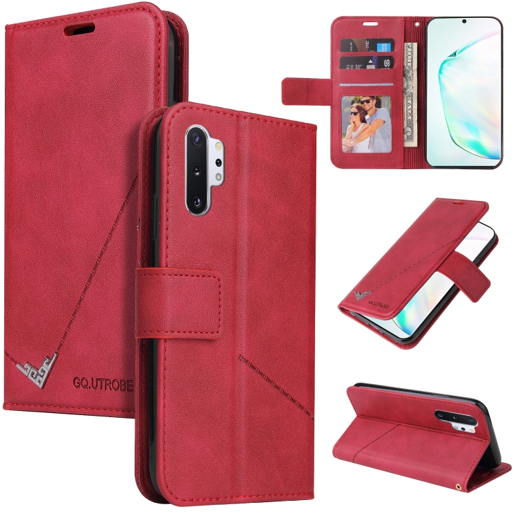 

For Samsung Galaxy A32 5G GQUTROBE Right Angle Leather Phone Case(Red)