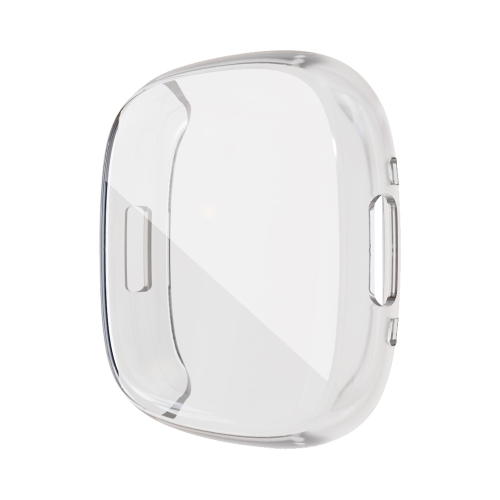 

For Fitbit Versa 4 / Sense 2 Electroplating Full Coverage TPU Watch Case(Transparent)