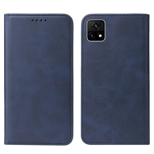 

For For vivo Y52s 5G CN Version / iQOO U3 / U3x Magnetic Closure Leather Phone Case(Blue)