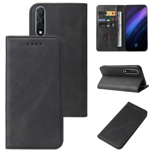 

For vivo iQOO Neo 855/Z5/Y7s/S1 Foreign Version Magnetic Closure Leather Phone Case(Black)