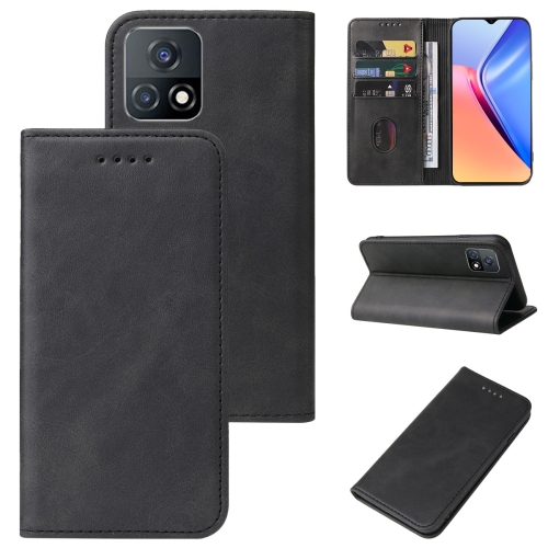 

For vivo iQOO U3 Magnetic Closure Leather Phone Case(Black)