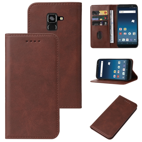 

For Samsung Galaxy Feel 2 / SC-02L JP Magnetic Closure Leather Phone Case(Brown)