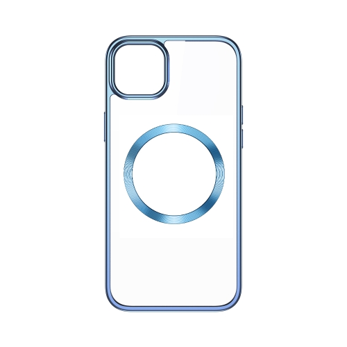 

TOTUDESIGN AA-188 Crystal Series TPU+PC MagSafe Case For iPhone 14 Plus(Blue)