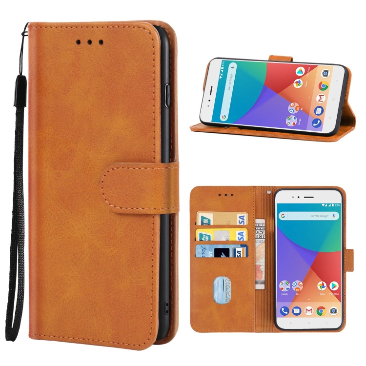 

For Xiaomi A1 Leather Phone Case(Brown)