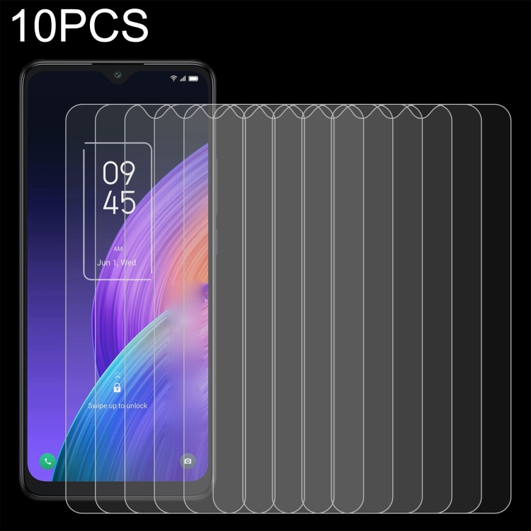 

10 PCS 0.26mm 9H 2.5D Tempered Glass Film For TCL 30XL 2022