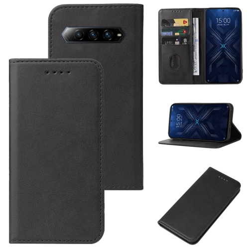 

For Xiaomi Black Shark 4 / 4 Pro Magnetic Closure Leather Phone Case(Black)
